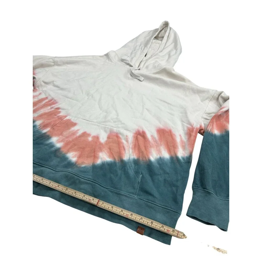 Alpine Design Tie-Dye Hoodie L Soft Cotton Blend Pullover Hooded Sweatshirt Mult - Picture 9 of 11